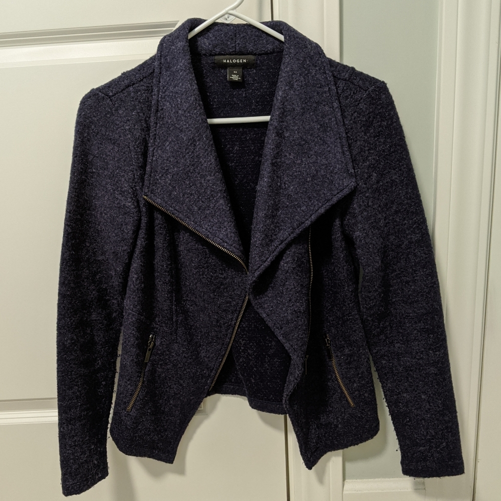 Halogen Knit Moto Jacket